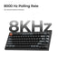 Keychron V1 Ultra 8k V1U-D3 Black / Wireless / Hot-swap / 8k Pooling Rate / Mechanical keyboard / RGB / Keychron Silk POM Switch - Brown