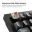 Keychron V3 Ultra 8K V3U-D3 Black / Wireless / Hot-swap / 8k Pooling Rate / Mechanical keyboard / RGB / Keychron Silk POM Switch - Brown