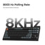 Keychron V3 Ultra 8K V3U-D3 Black / Wireless / Hot-swap / 8k Pooling Rate / Mechanical keyboard / RGB / Keychron Silk POM Switch - Brown