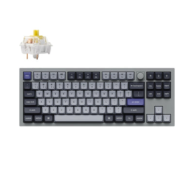 Q3 Pro Swappable RGB Backlight Banana Switch Knob Version - Grey