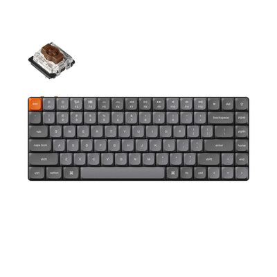 Keychron K3 MAX ANSI 75% layout 84 Key Full Assembled Brown Switch RGB Hot-Swap Gateron Mechanical Wireless Low Profile QMK Custom Keyboard