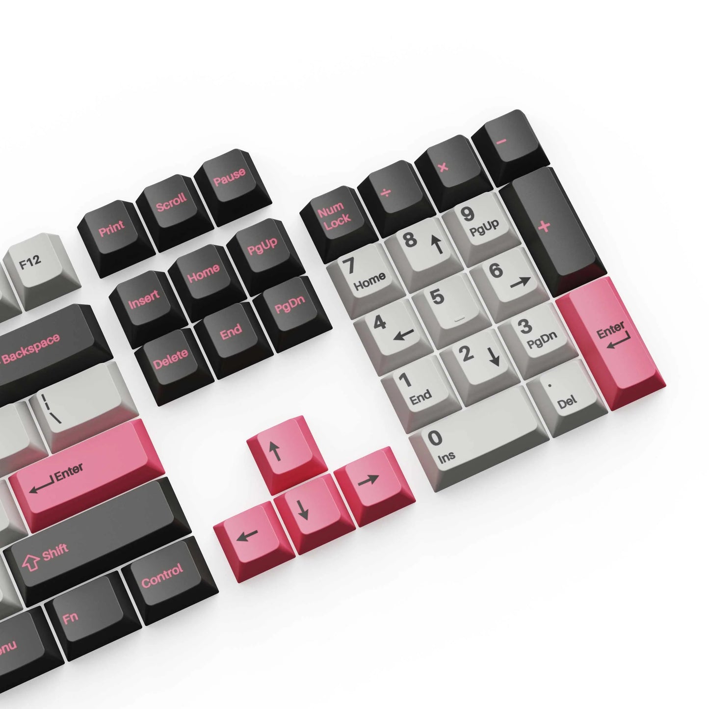 Double Shot Cherry PBT Keycap Full Keycap Set - Dolch Pink