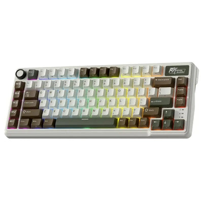 Royal Kludge RK L75 RGB Mehanička Tastatura, Hot-Swap,Boja "Palm Green", Beige Prekidači