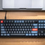 Keychron V3 ANSI 80% TKL Layout 87 Key Frosted Black Full Assembled - Red Switch RGB Hot-Swap Keychron K pro Mechanical Wired Normal Profile QMK Custom Keyboard