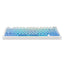 AULA F75 Gradient White Blue Reaper Switch, Hot-Swap, Side Printed, Shine through, RGB, Bežična