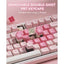 ROYAL KLUDGE R75 Pink Melody Wired Mechanical Keyboard - Cream Switch