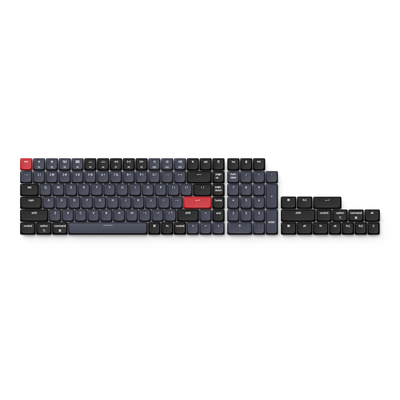 Low Profile ABS LSA Full Set Keycap Set (119 Keycaps) Black and Gray